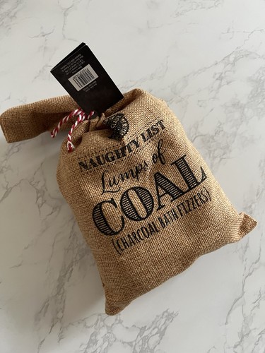 Santas bag coal bath bomb - of,